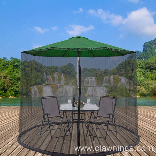 Patio Adjustable Umbrella Hanging Tent Polyester Mesh